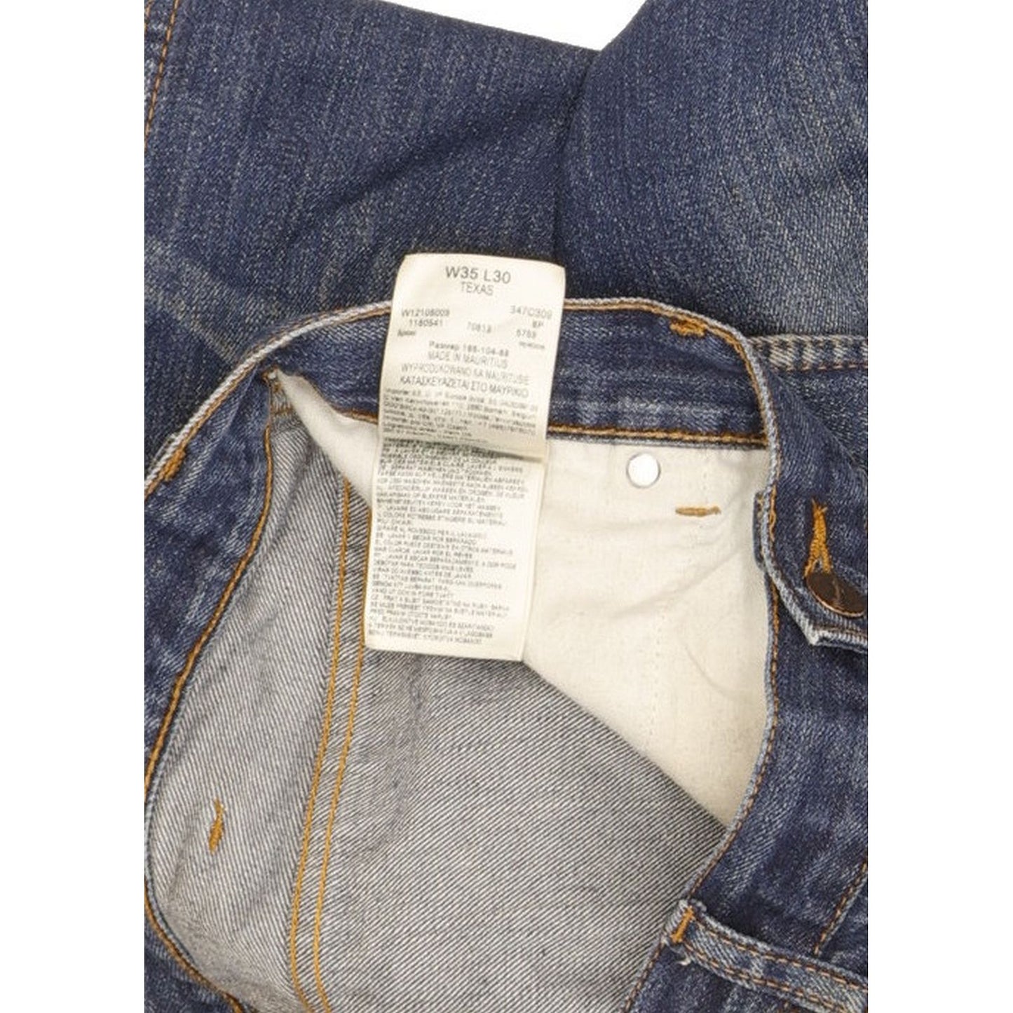 Wrangler Texas Men Blue Straight Regular Jeans W35 L29