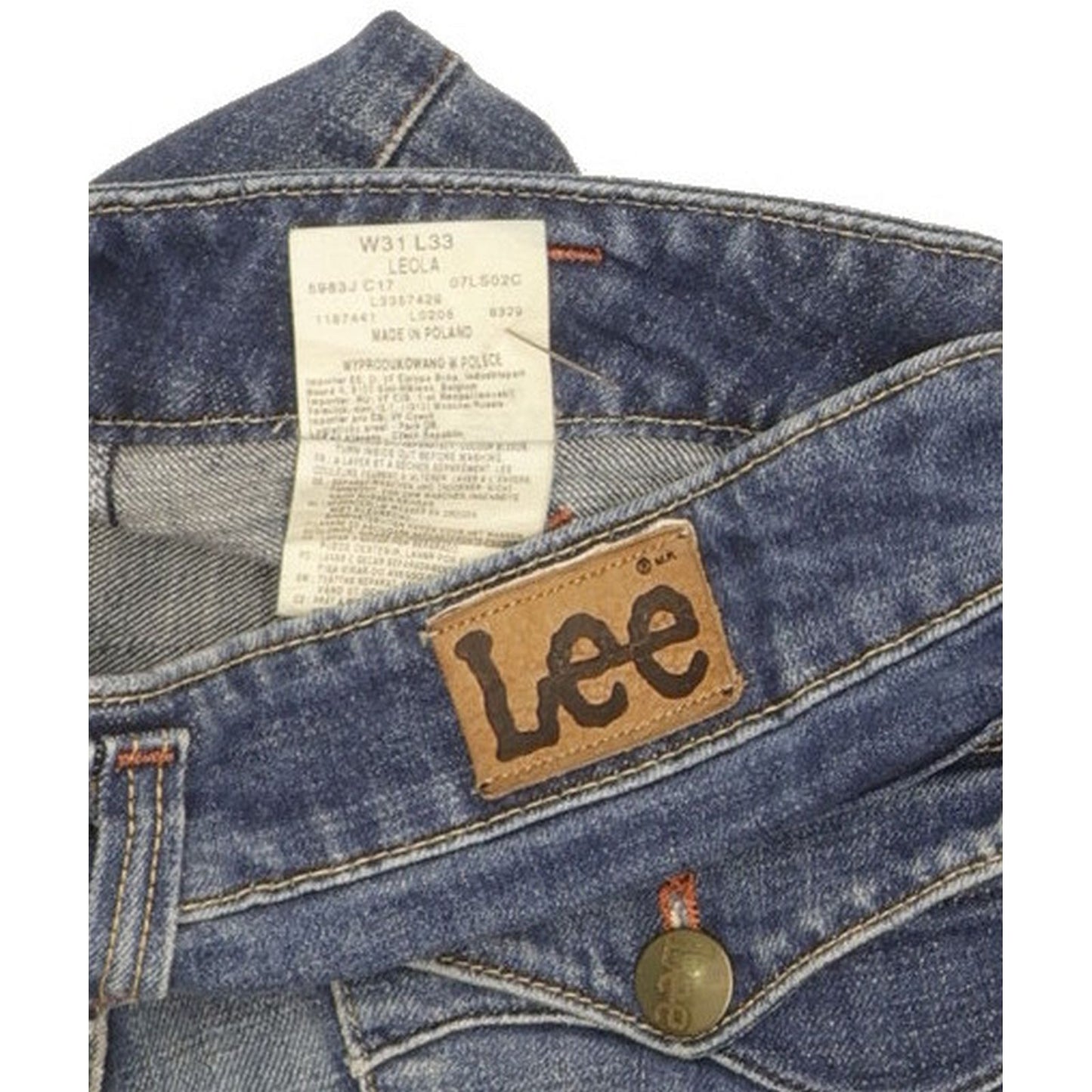 Lee Leola Women Blue Bootcut Slim Stretch Jeans W31 L33