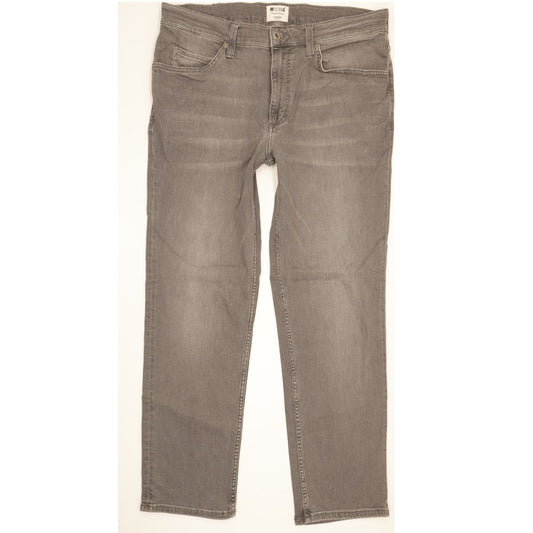 Mustang Tramper Men Grey Straight Regular Stretch Jeans W34 L29