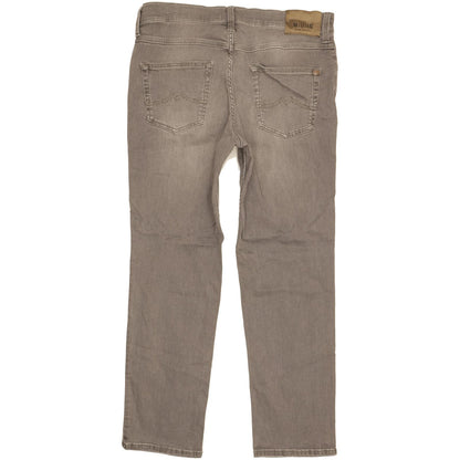 Mustang Tramper Men Grey Straight Regular Stretch Jeans W34 L29