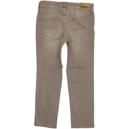 Mustang Tramper Men Grey Straight Regular Stretch Jeans W34 L29