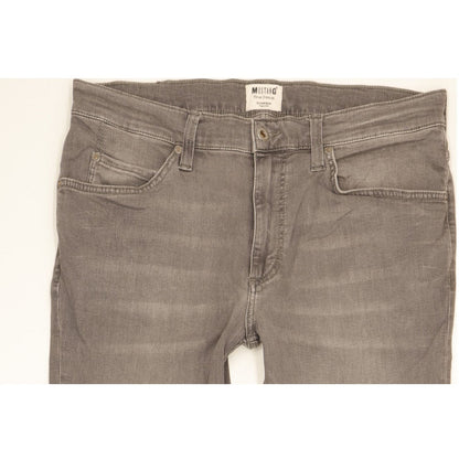 Mustang Tramper Men Grey Straight Regular Stretch Jeans W34 L29