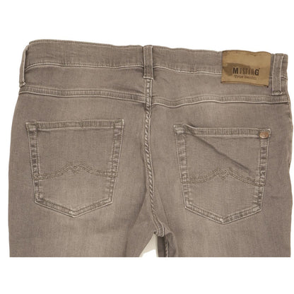 Mustang Tramper Men Grey Straight Regular Stretch Jeans W34 L29
