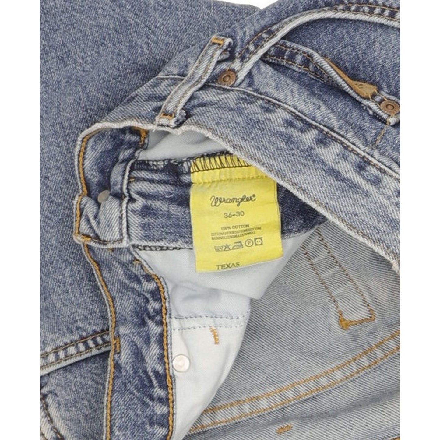 Wrangler Texas Men Blue Straight Regular Jeans W36 L30