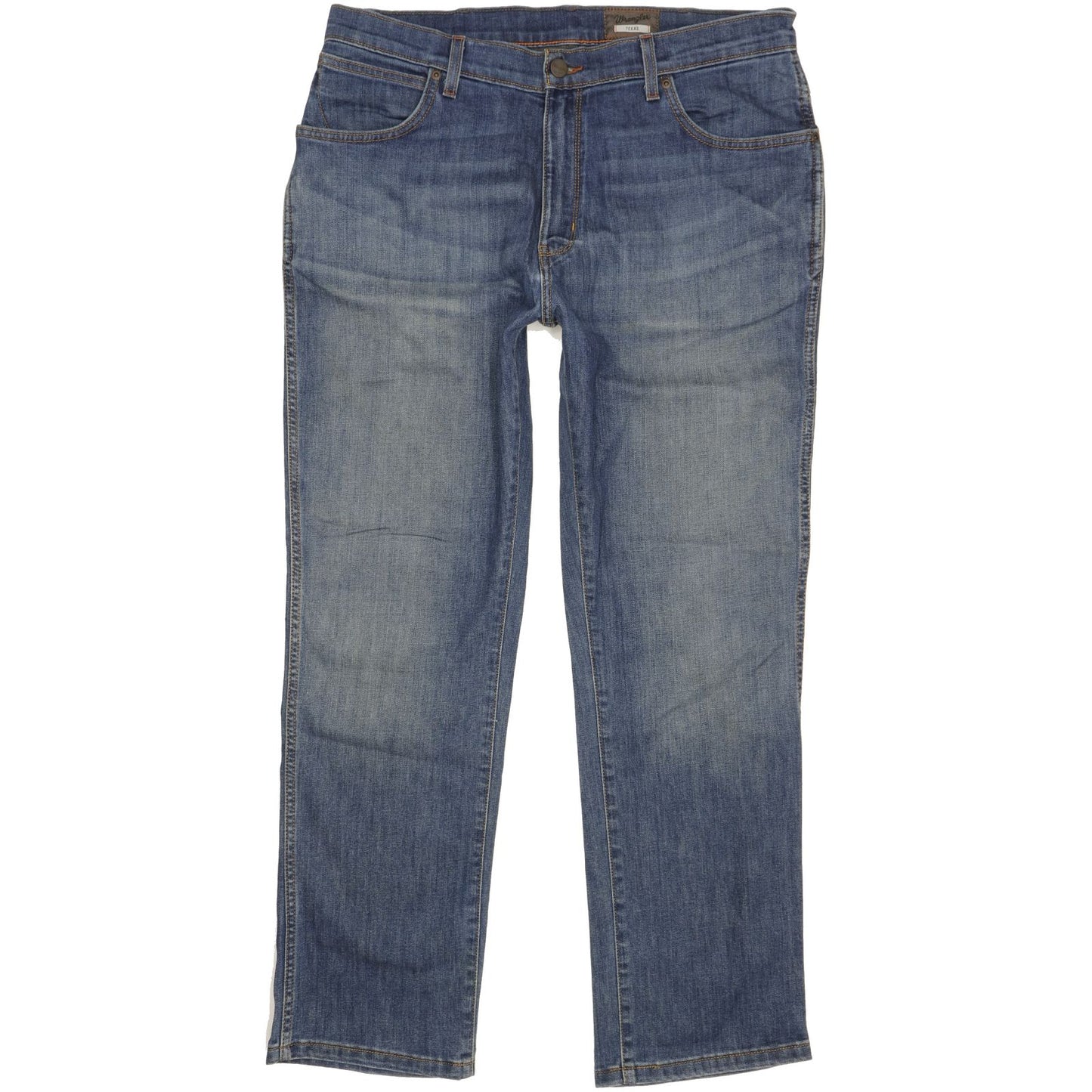 Wrangler Texas Men Blue Straight Regular Stretch Jeans W36 L30