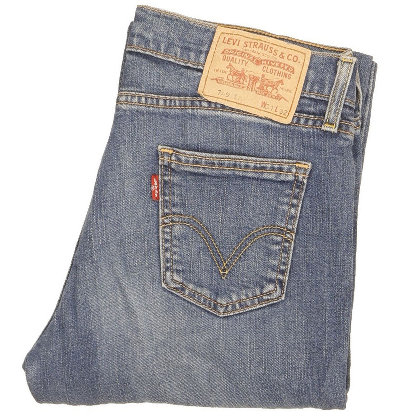 Levi's 749 Men Blue Straight Regular Jeans W31 L27