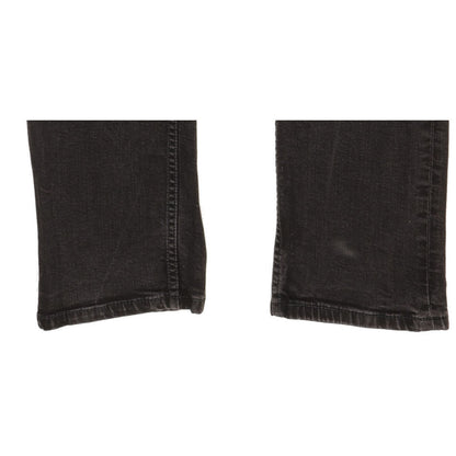 Levi's 504 Men Black Straight Regular Stretch Jeans W33 L30