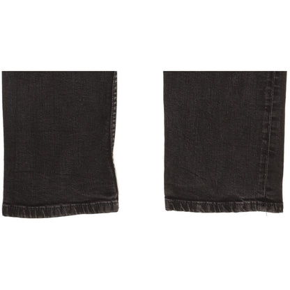 Levi's 504 Men Black Straight Regular Stretch Jeans W33 L30