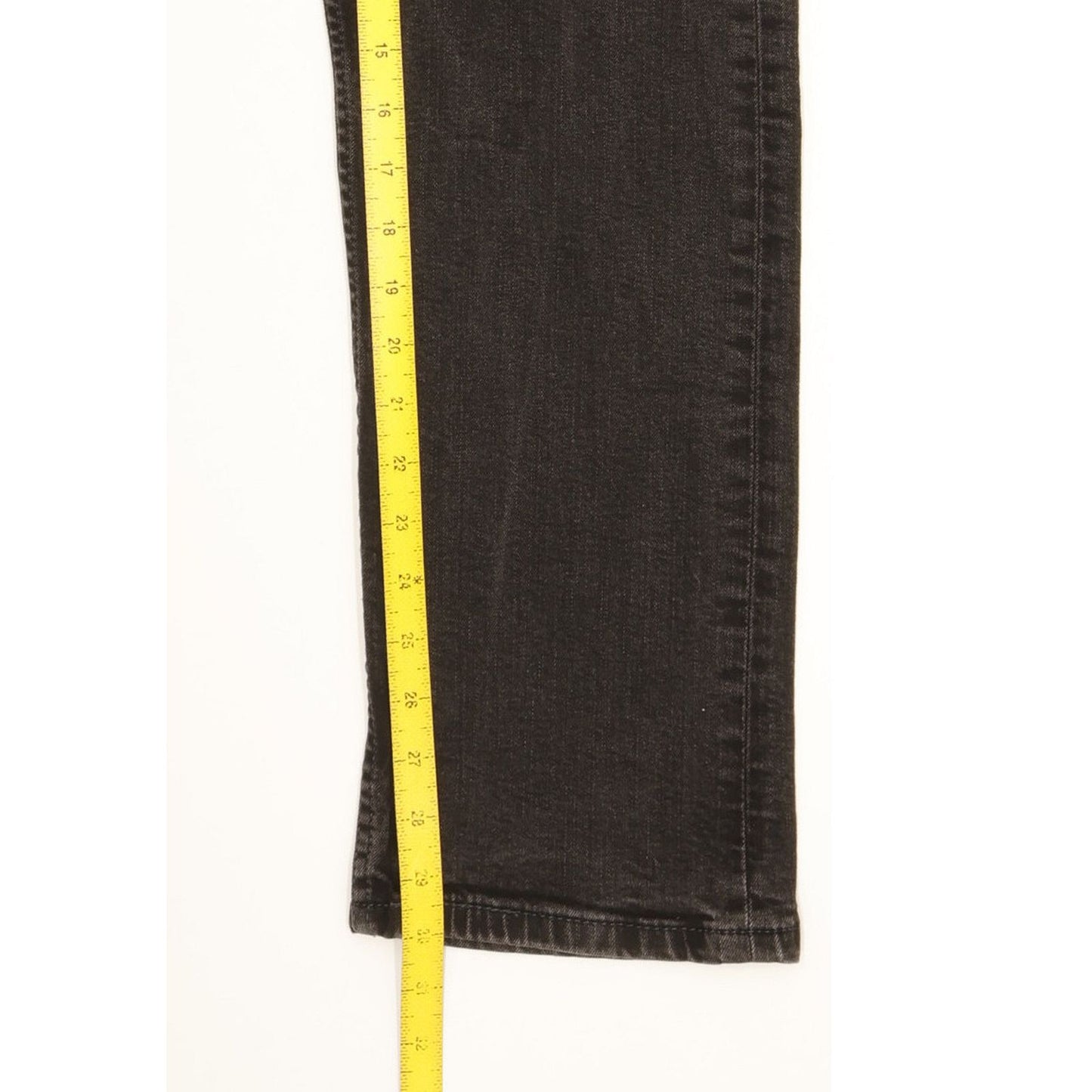 Levi's 504 Men Black Straight Regular Stretch Jeans W33 L30