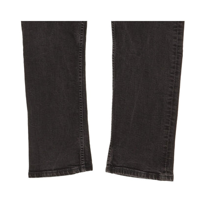 Levi's 504 Men Black Straight Regular Stretch Jeans W33 L30