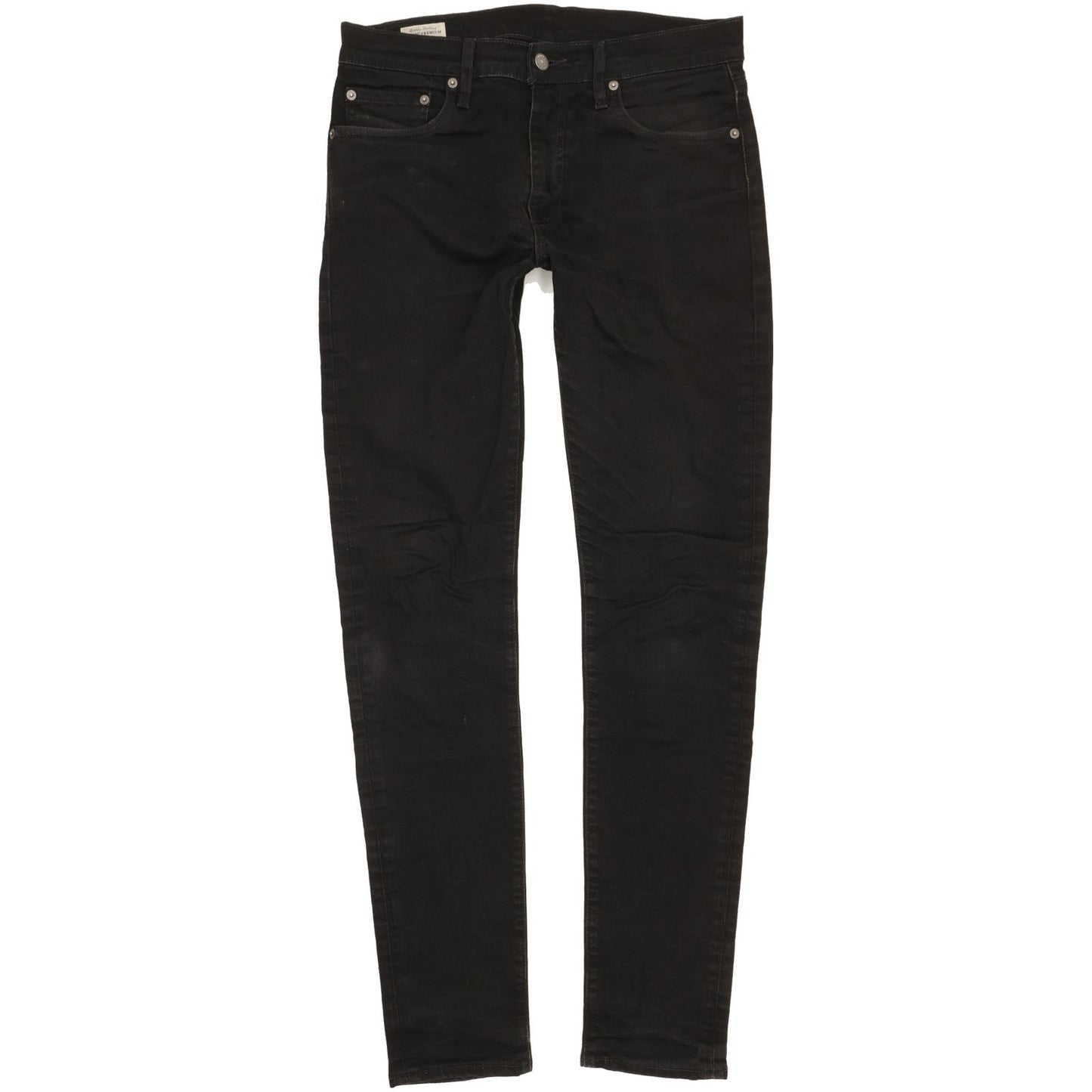Levi's 512 Men Black Tapered Slim Stretch Jeans W32 L33