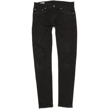 Levi's 512 Men Black Tapered Slim Stretch Jeans W32 L33