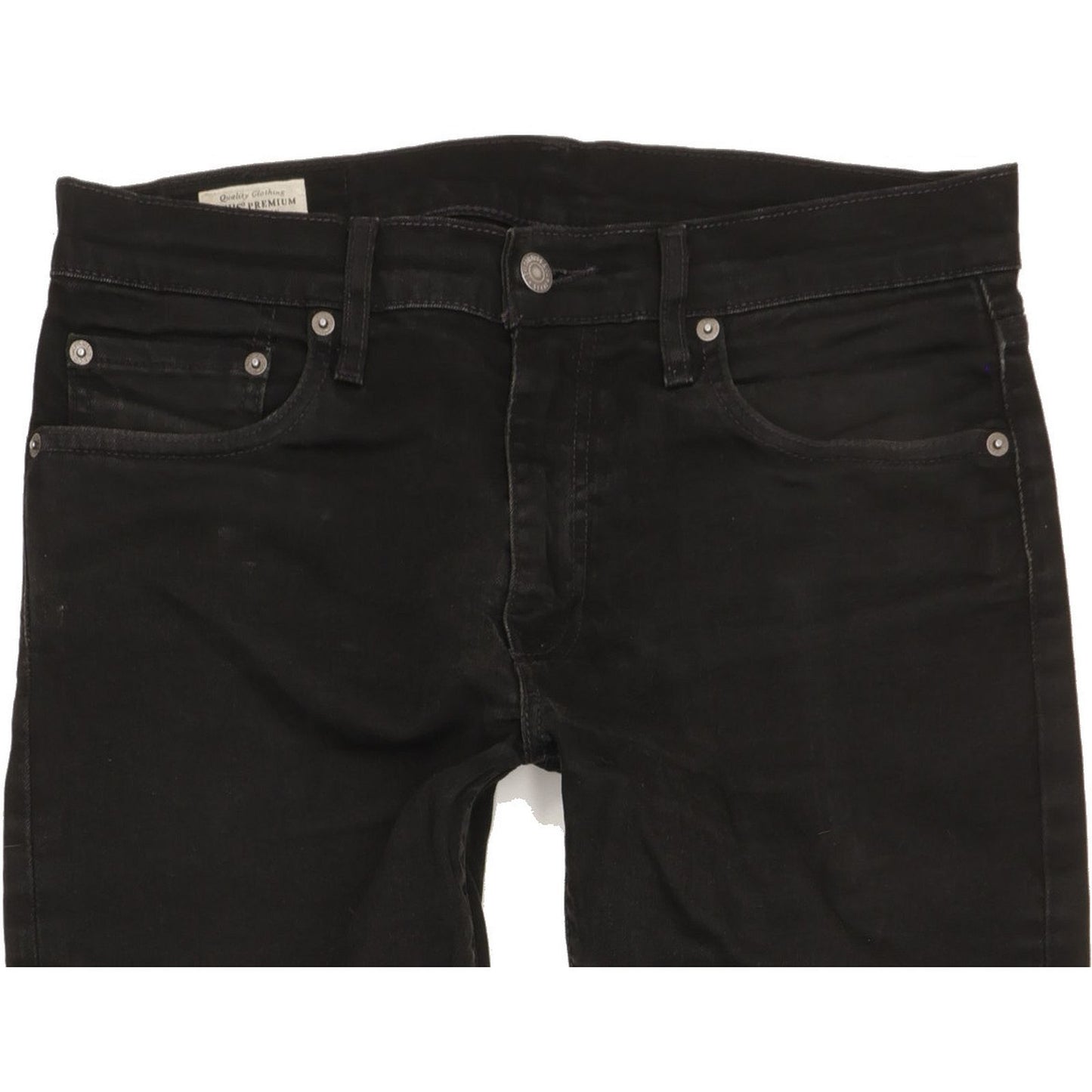 Levi's 512 Men Black Tapered Slim Stretch Jeans W32 L33