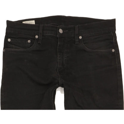 Levi's 512 Men Black Tapered Slim Stretch Jeans W32 L33
