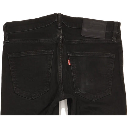 Levi's 512 Men Black Tapered Slim Stretch Jeans W32 L33