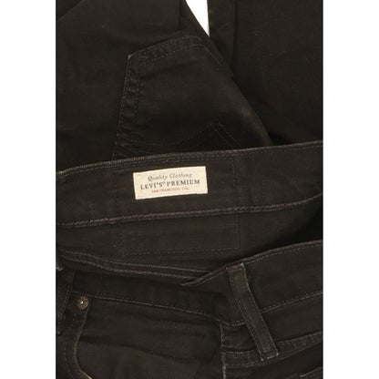 Levi's 512 Men Black Tapered Slim Stretch Jeans W32 L33