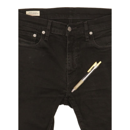 Levi's 512 Men Black Tapered Slim Stretch Jeans W32 L33