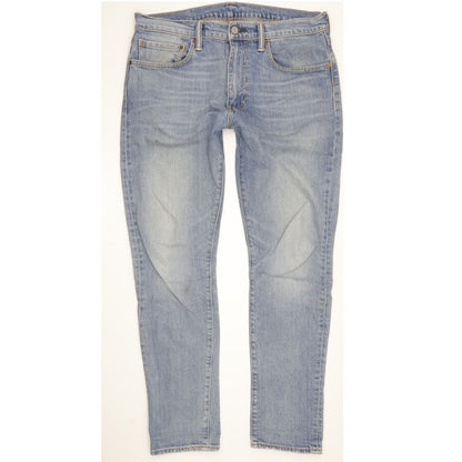 Levi's 512 Men Blue Tapered Slim Stretch Jeans W34 L31