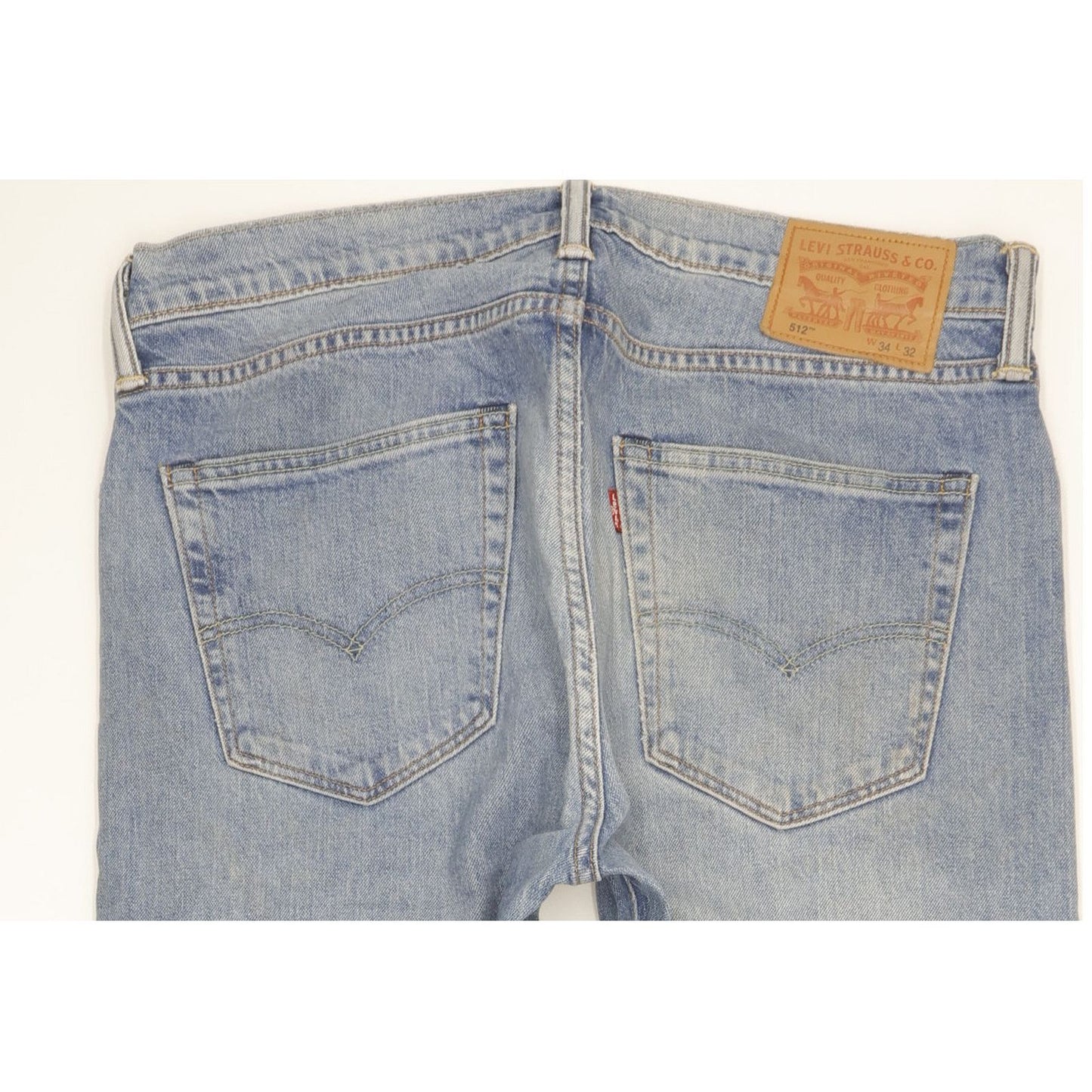 Levi's 512 Men Blue Tapered Slim Stretch Jeans W34 L31