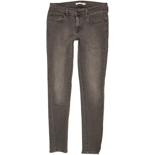 Levi's 710 Super Women Grey Skinny Slim Stretch Jeans W30 L30