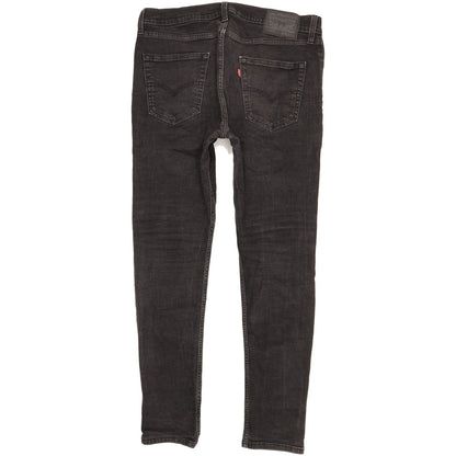 Levi's 512 Men Black Tapered Slim Stretch Jeans W34 L31