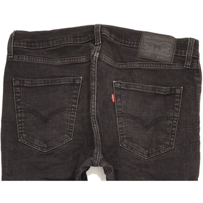 Levi's 512 Men Black Tapered Slim Stretch Jeans W34 L31