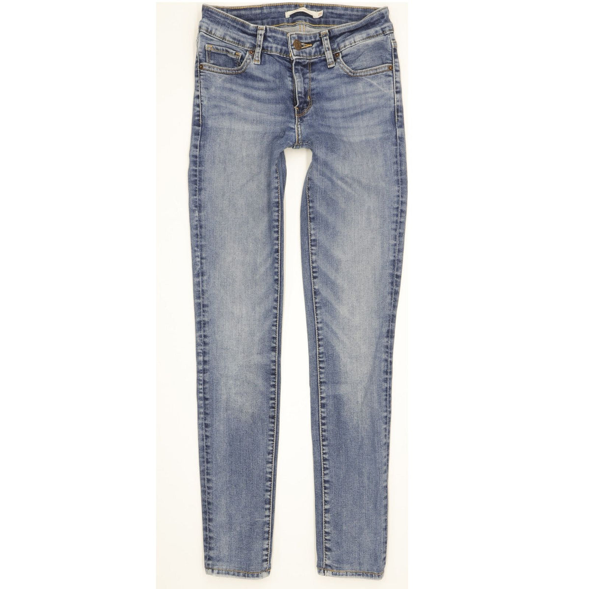 Levi's 711 Women Blue Skinny Slim Stretch Jeans W25 L28