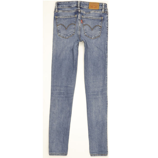 Levi's 711 Women Blue Skinny Slim Stretch Jeans W25 L28