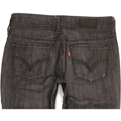 Levi's 571 Women Black Straight Slim Stretch Jeans W29 L32
