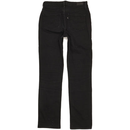 Levi's Demi Curve Women Black Straight Classic Stretch Jeans W28 L31