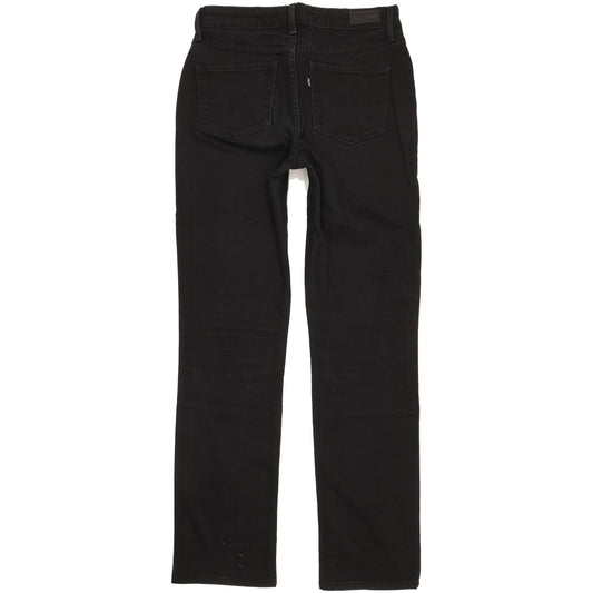 Levi's Demi Curve Women Black Straight Classic Stretch Jeans W28 L31