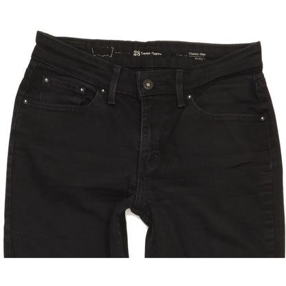Levi's Demi Curve Women Black Straight Classic Stretch Jeans W28 L31