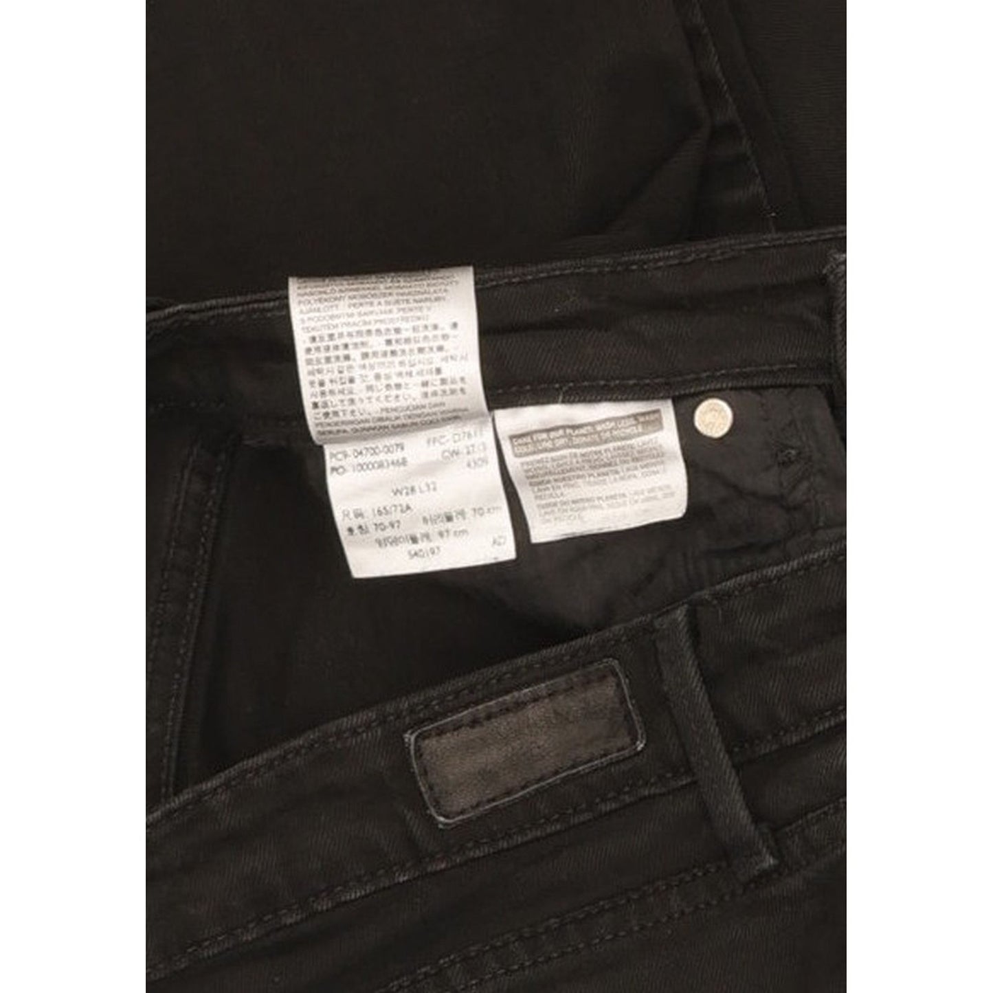 Levi's Demi Curve Women Black Straight Classic Stretch Jeans W28 L31