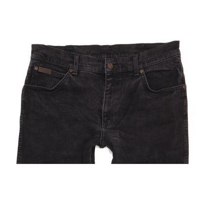 Wrangler Texas Men Black Straight Regular Stretch Jeans W34 L31