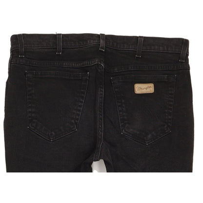 Wrangler Texas Men Black Straight Regular Stretch Jeans W34 L29
