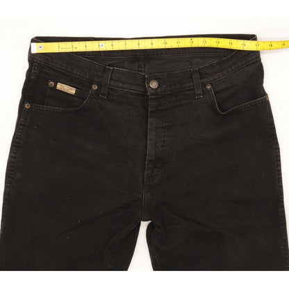 Wrangler Texas Men Black Straight Regular Stretch Jeans W34 L29