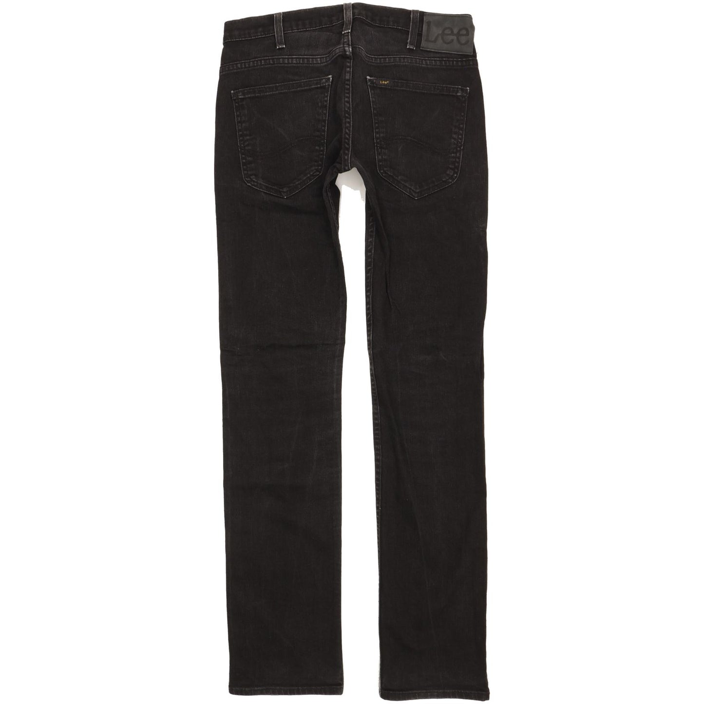 Lee Powell Men Black Straight Slim Stretch Jeans W31 L34