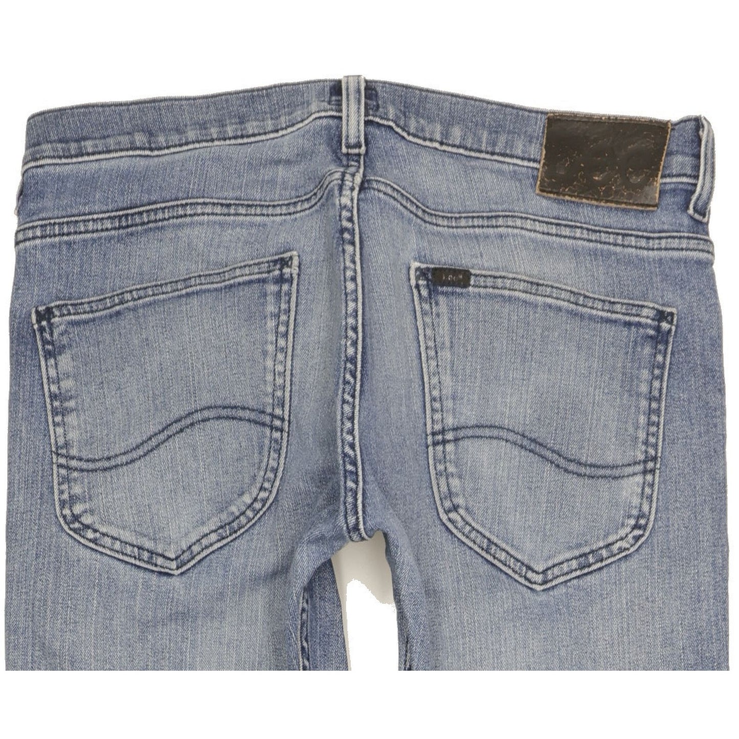 Lee Powell Men Blue Straight Slim Stretch Jeans W33 L34