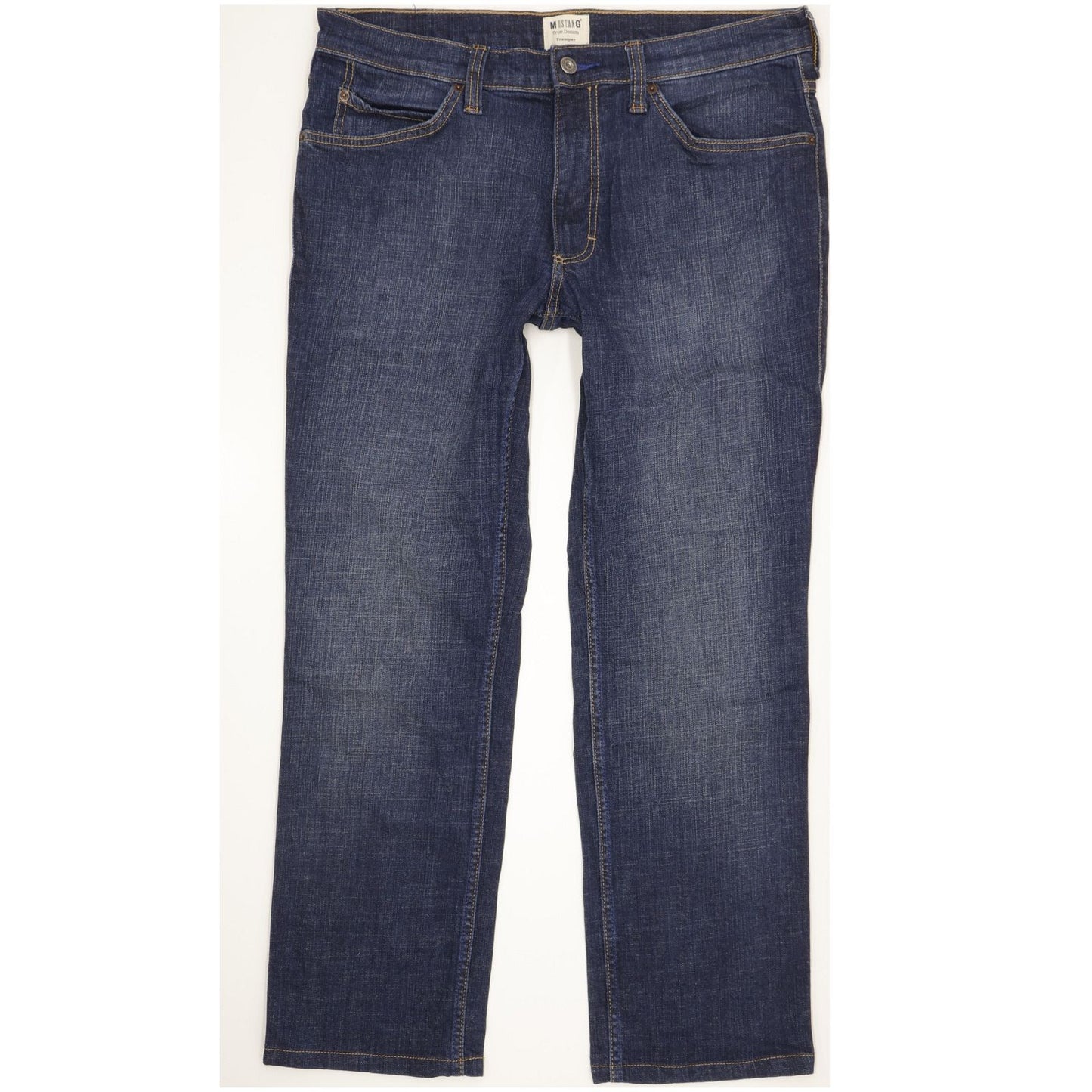Mustang Tramper Men Blue Straight Regular Stretch Jeans W36 L30