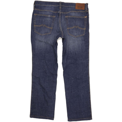 Mustang Tramper Men Blue Straight Regular Stretch Jeans W36 L30