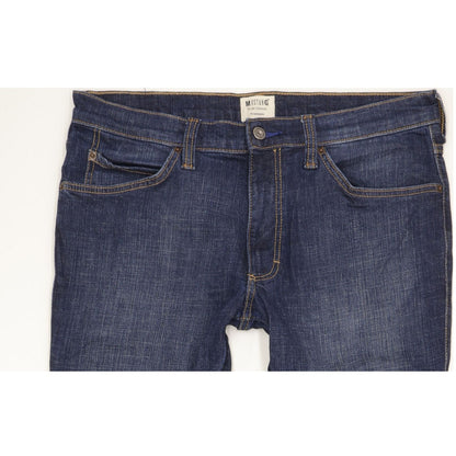 Mustang Tramper Men Blue Straight Regular Stretch Jeans W36 L30