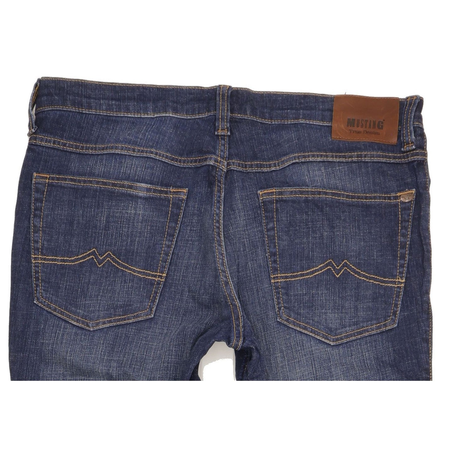 Mustang Tramper Men Blue Straight Regular Stretch Jeans W36 L30