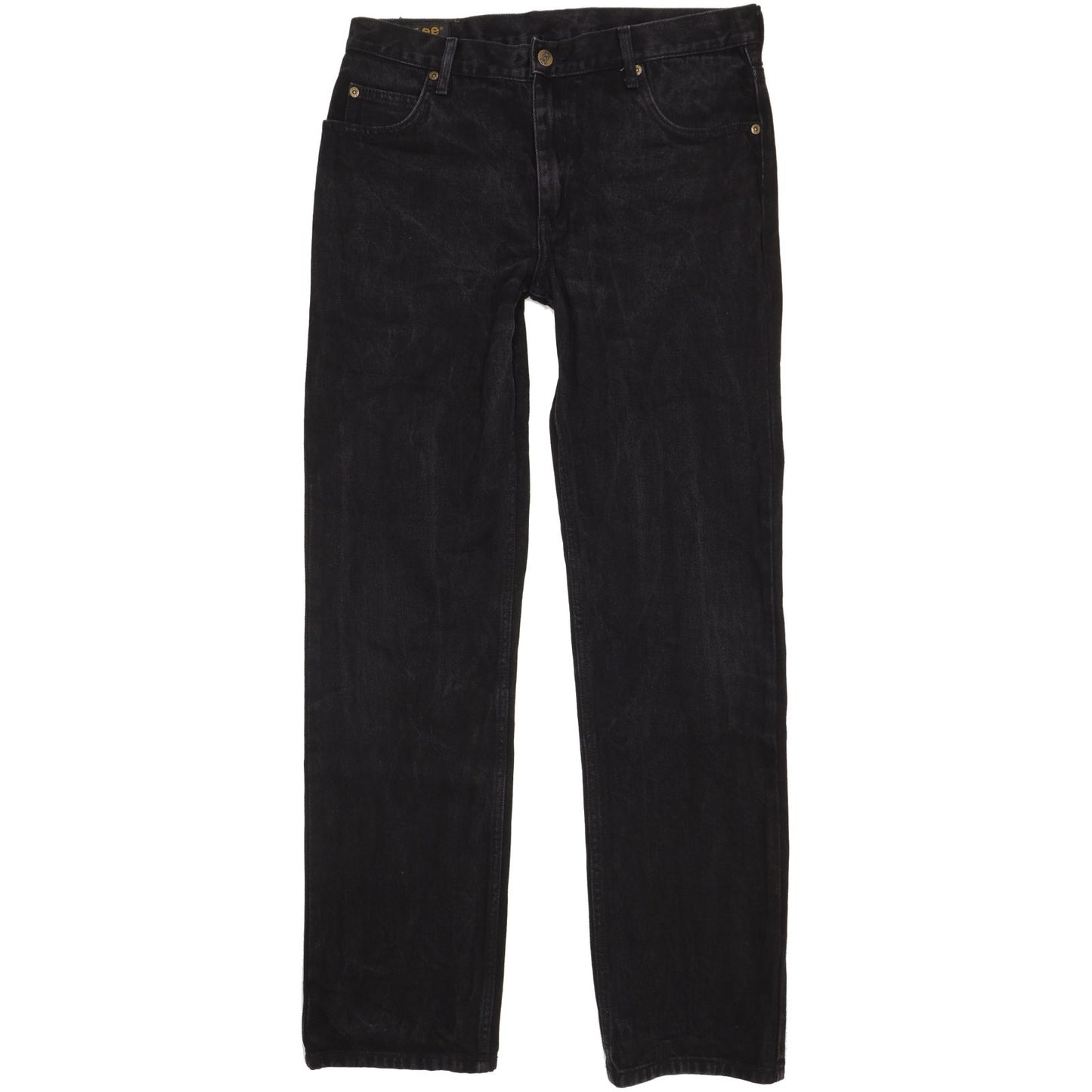 Lee Brooklyn Men Black Straight Regular Jeans W34 L33