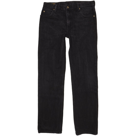 Lee Brooklyn Men Black Straight Regular Jeans W34 L33