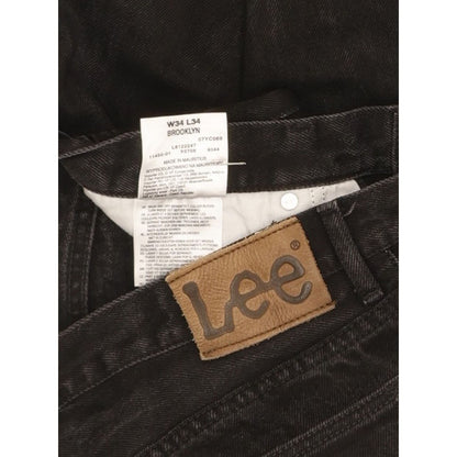 Lee Brooklyn Men Black Straight Regular Jeans W34 L33