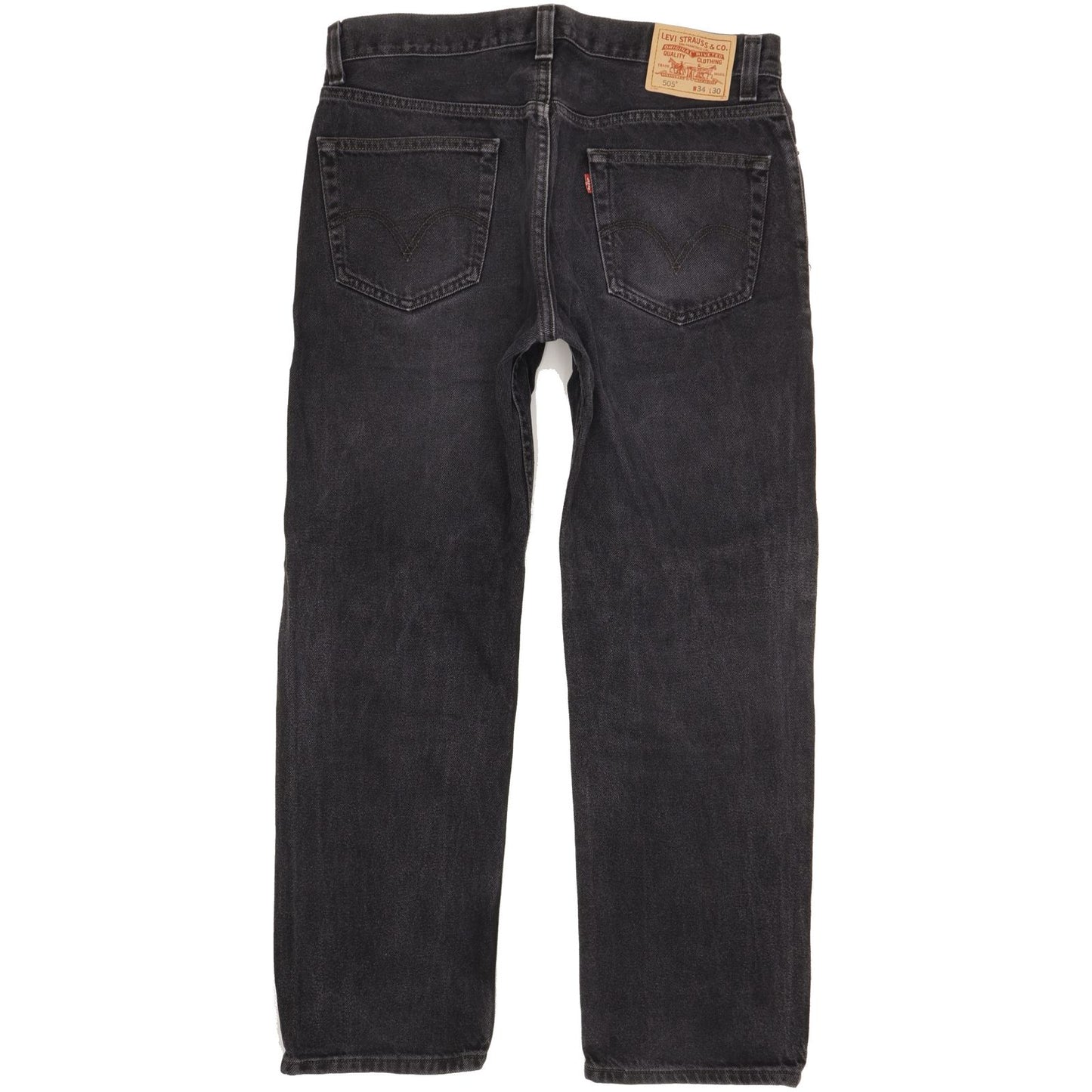 Levi's 505 Men Black Straight Regular Jeans W34 L29