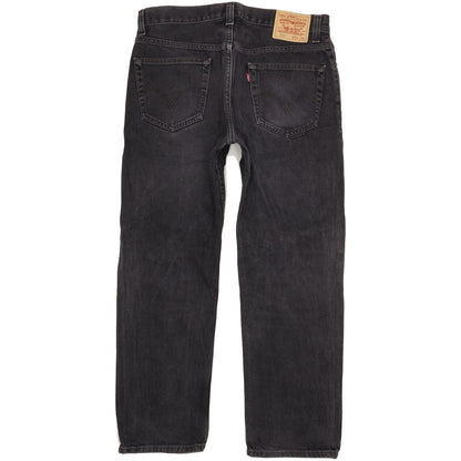 Levi's 505 Men Black Straight Regular Jeans W34 L29