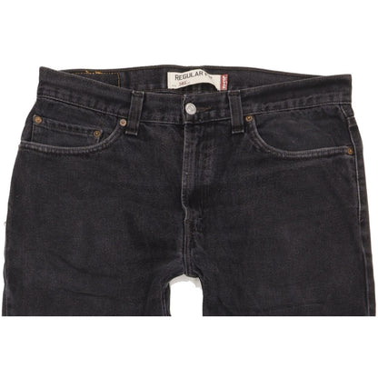 Levi's 505 Men Black Straight Regular Jeans W34 L29