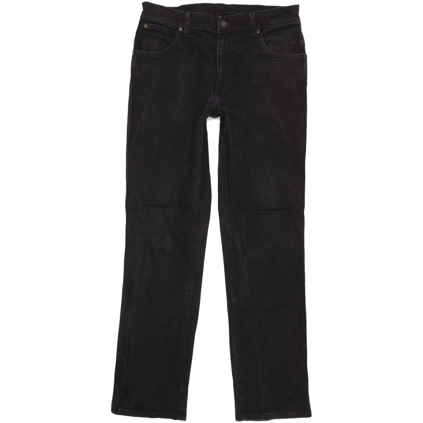 Wrangler Men Black Straight Regular Stretch Jeans W33 L33