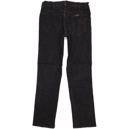 Wrangler Men Black Straight Regular Stretch Jeans W33 L33